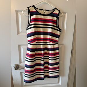 J crew striped a line dress